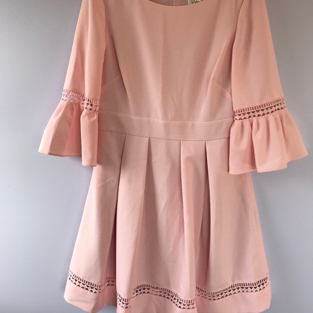 Eliza J Nordstrom Pink Bell Sleeve Dress 12